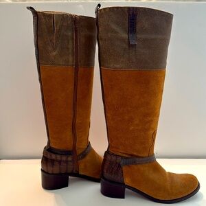 Brown Leather Boot - Like New - Size 6